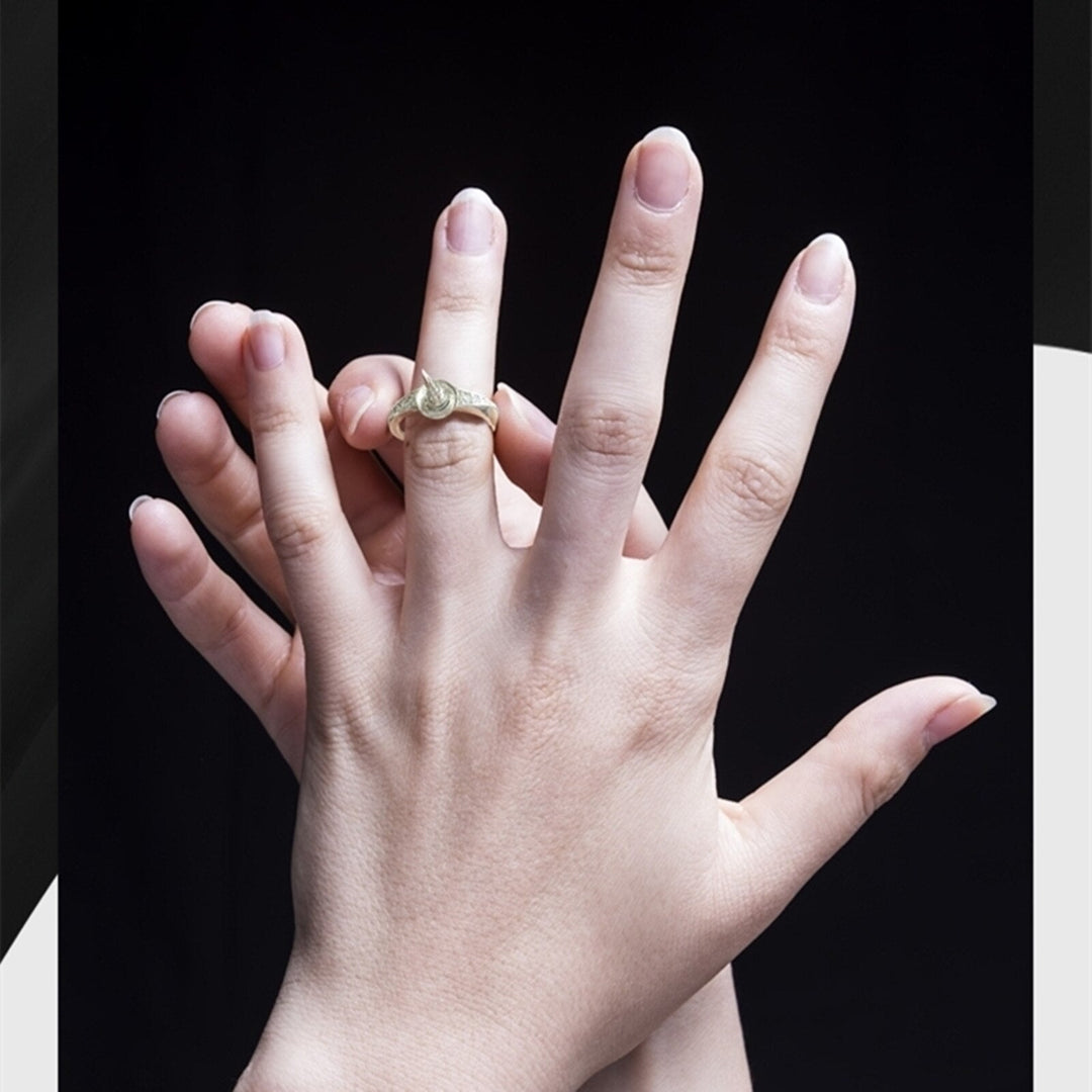 Skanto | Mysterious Black Pearl Hidden Knife Ring