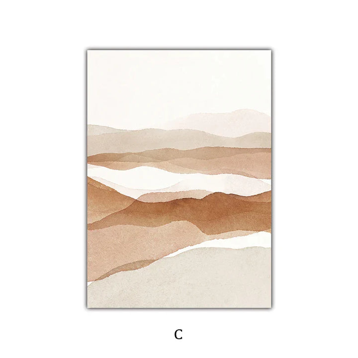 Enkel Natur Floral Landskap Galleri Veggkunst Fine Art Lerret Utskrifter Minimalistiske Nordiske Bilder For Stue Skandinavisk Hjem Dekor | Skanto