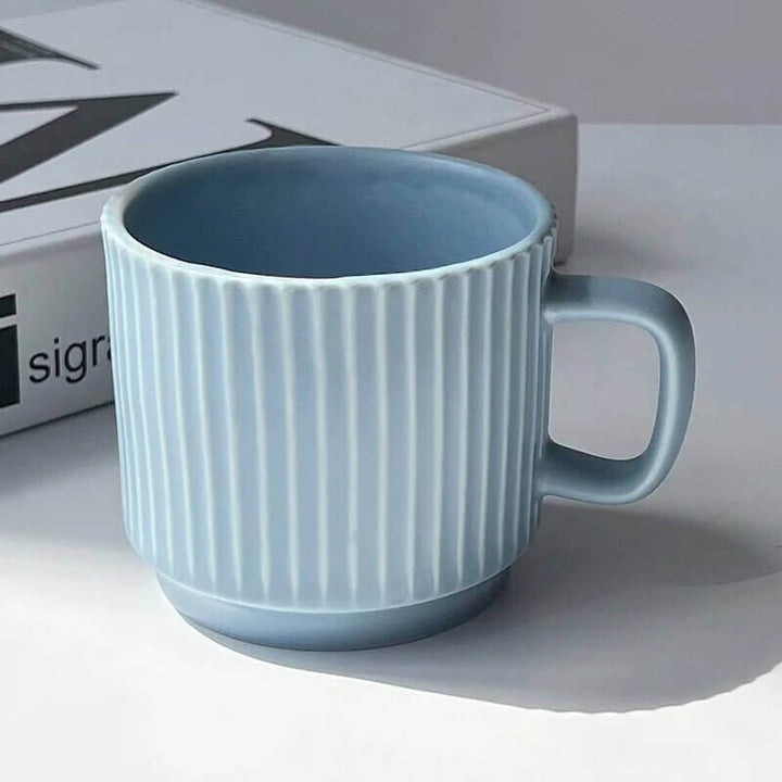 Nordisk inspirert ribbet keramikkruss for kaffe- og teelskere | Skanto