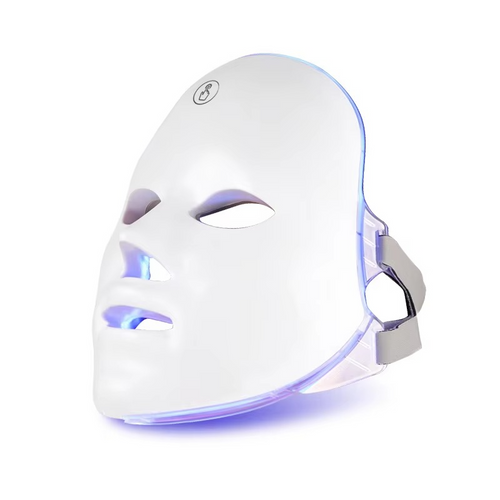 Skanto | LED Ansiktsmaske med Nakkeundersupport for Huden Oppstramming og Anti-Aldring Lysbehandling