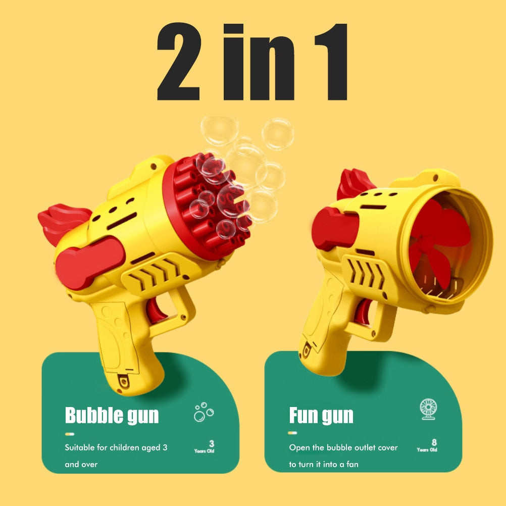 Skanto | LED Lys Drømme Bubble Maker Gun