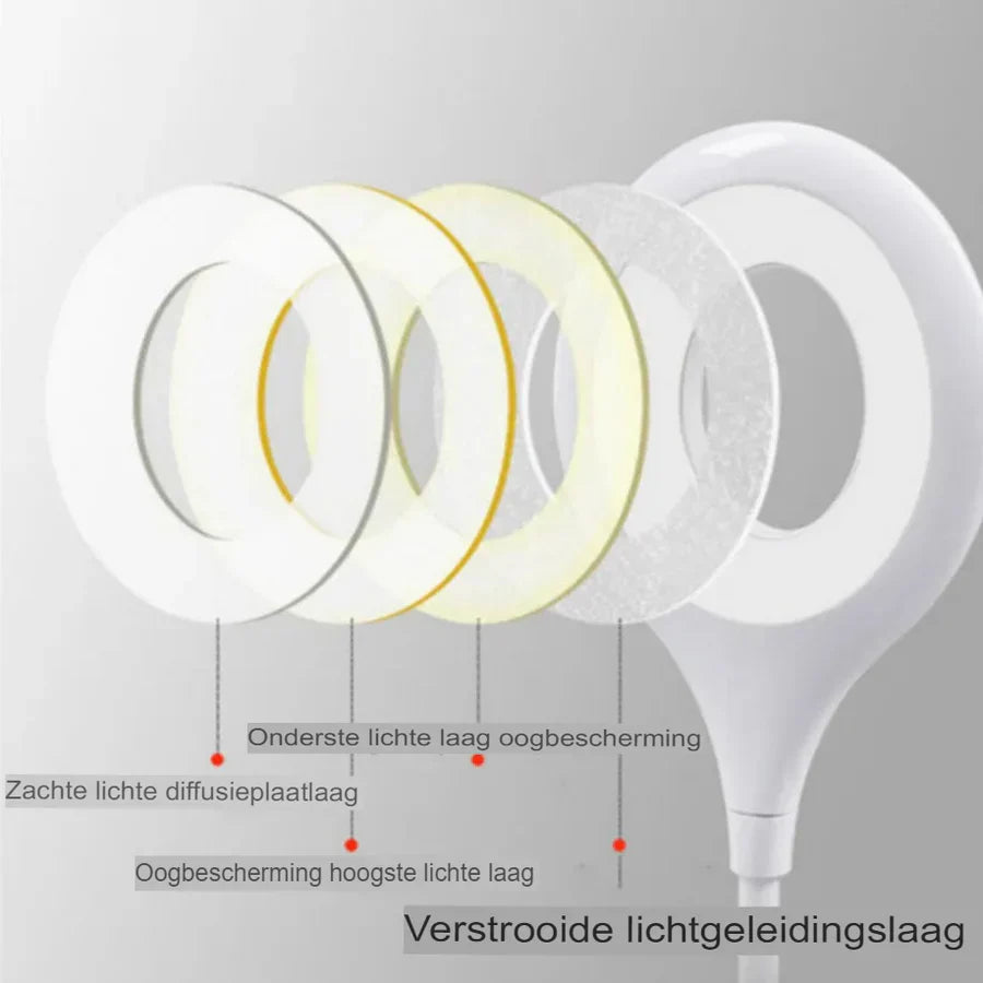 Skanto | Kompakt og oppladbar nattlys – Fleksibel LED-lampe for skrivebord og nattbord