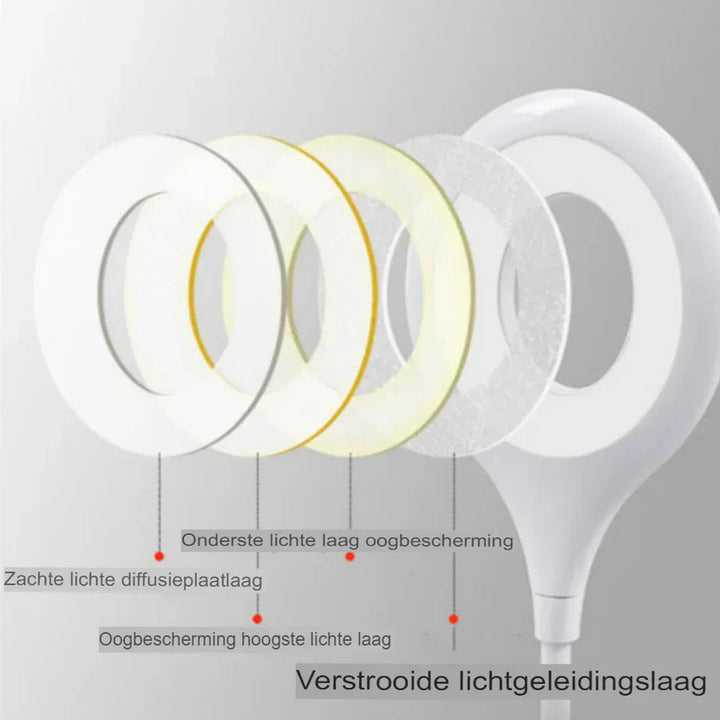 Skanto | Kompakt og oppladbar nattlys – Fleksibel LED-lampe for skrivebord og nattbord