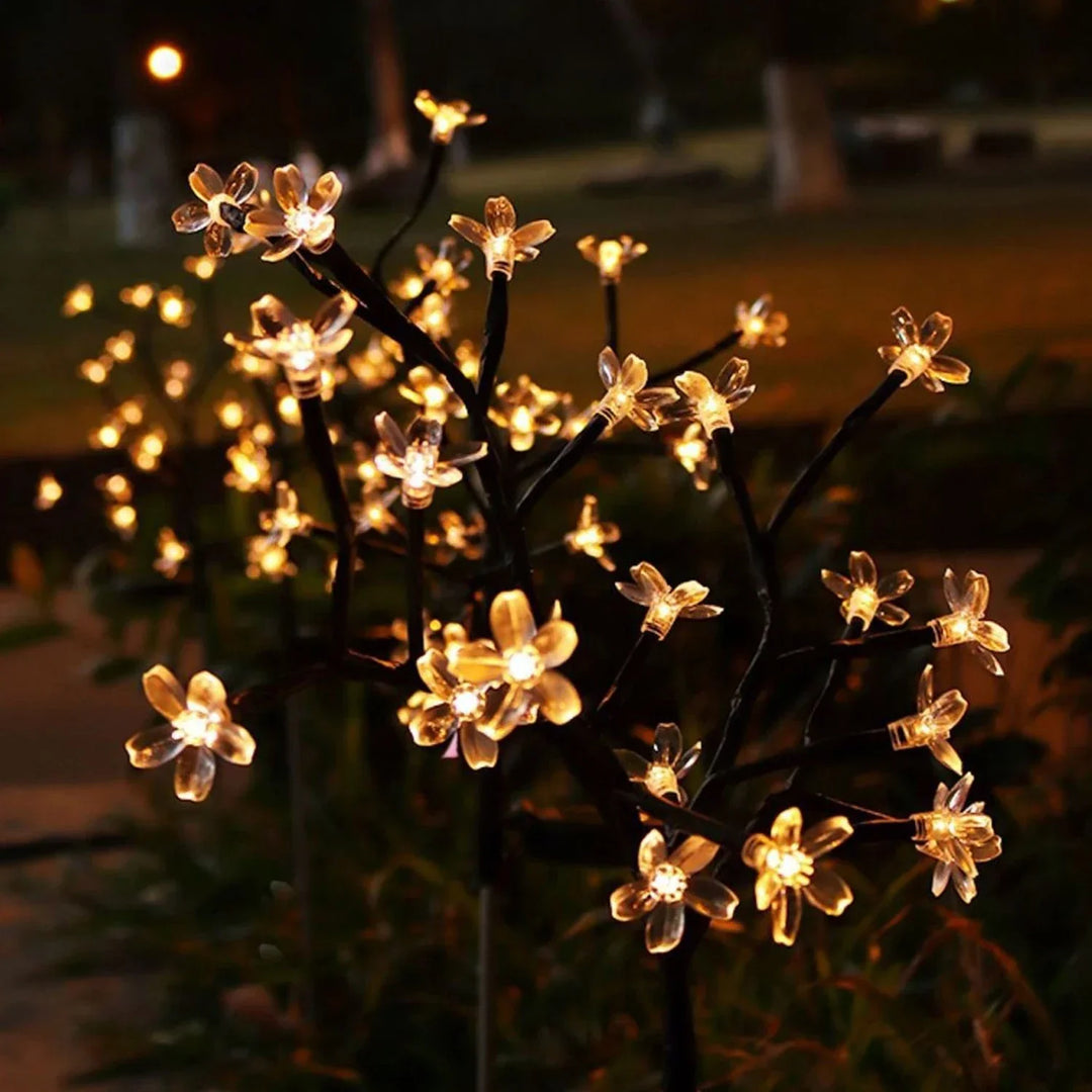 Sakura Tree Solar Flower Pathway Utendørs Lys | Skanto
