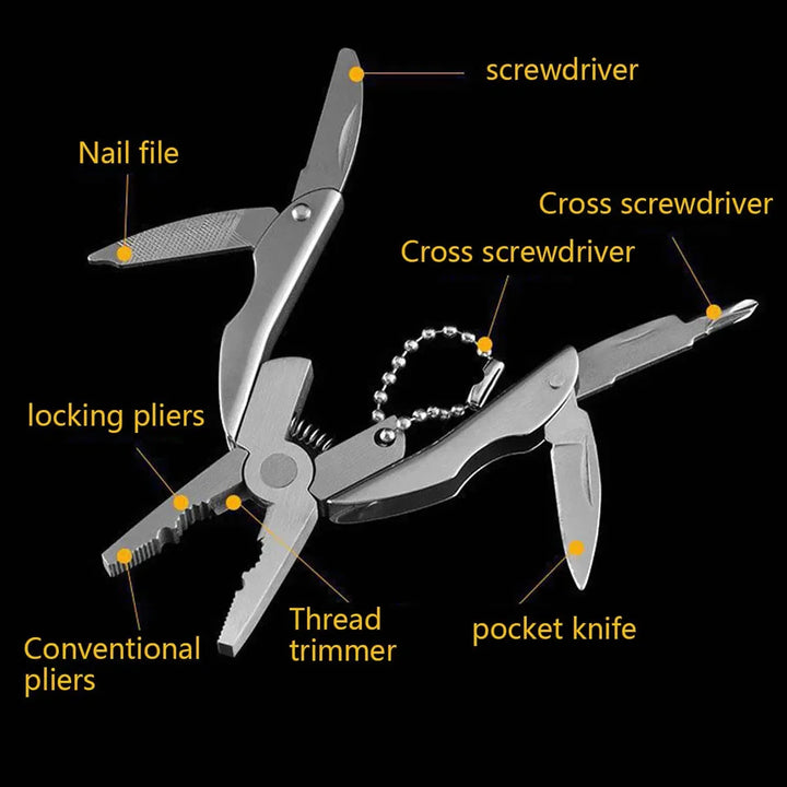 Stainless Edge EDC Multi-Tool Nødsituasjonsnøkkelring | Skanto