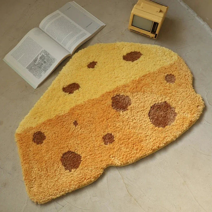 Cartoon Cheese Rug | Skanto