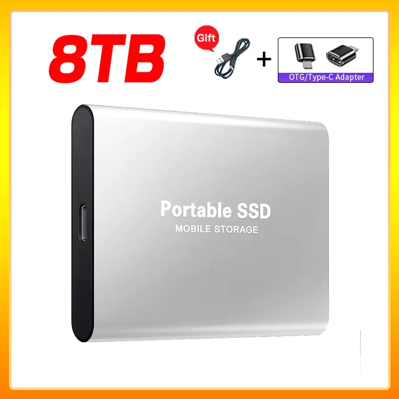 Skanto | Høyhastighets Ekstern Solid State Drive 1TB Bærbar Ekstern Harddisk ssd 2TB Ekstern harddisk ssd harddisk For Laptop Mac