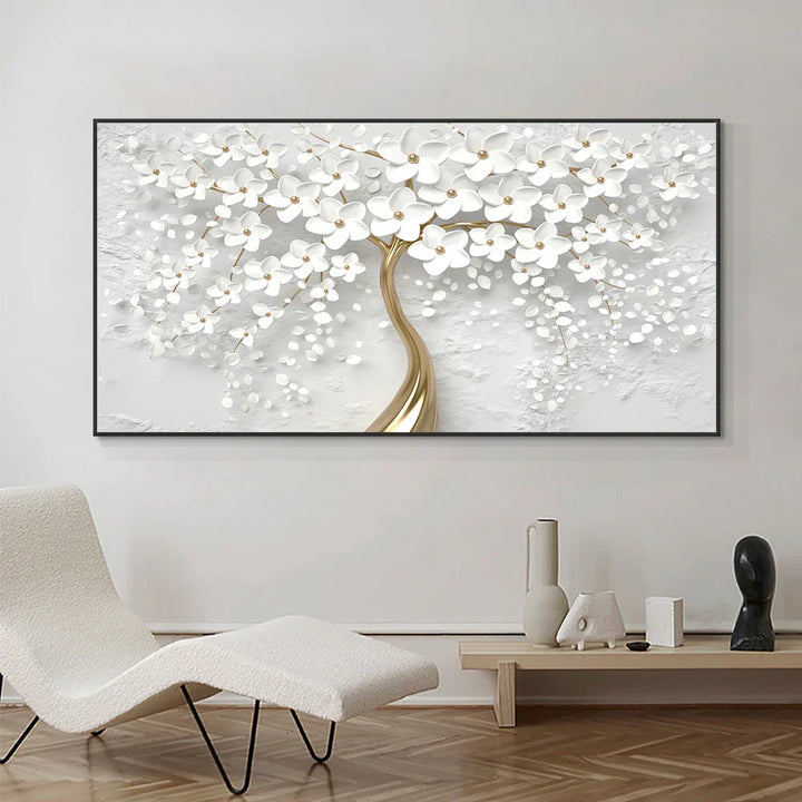 Abstrakt Floral Stor Blomster Petal Trevegg Kunst Fine Art Lærredsutskrifter Bilde For Stue Soverom Salong Kunst Dekor | Skanto