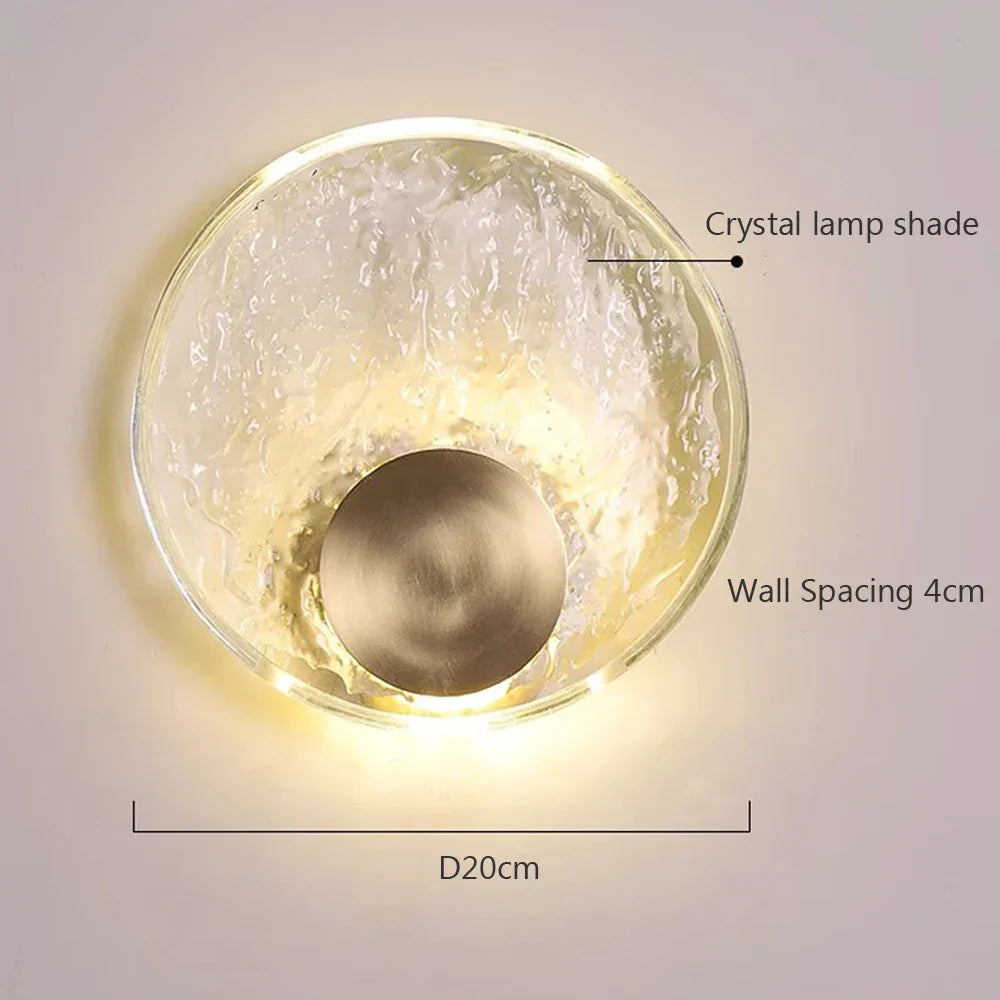 CrystalLuxe - Elegant LED Krystall Vegglampe Skanto