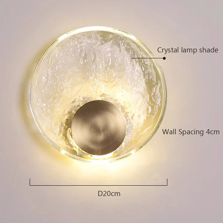 CrystalLuxe - Elegant LED Krystall Vegglampe Skanto