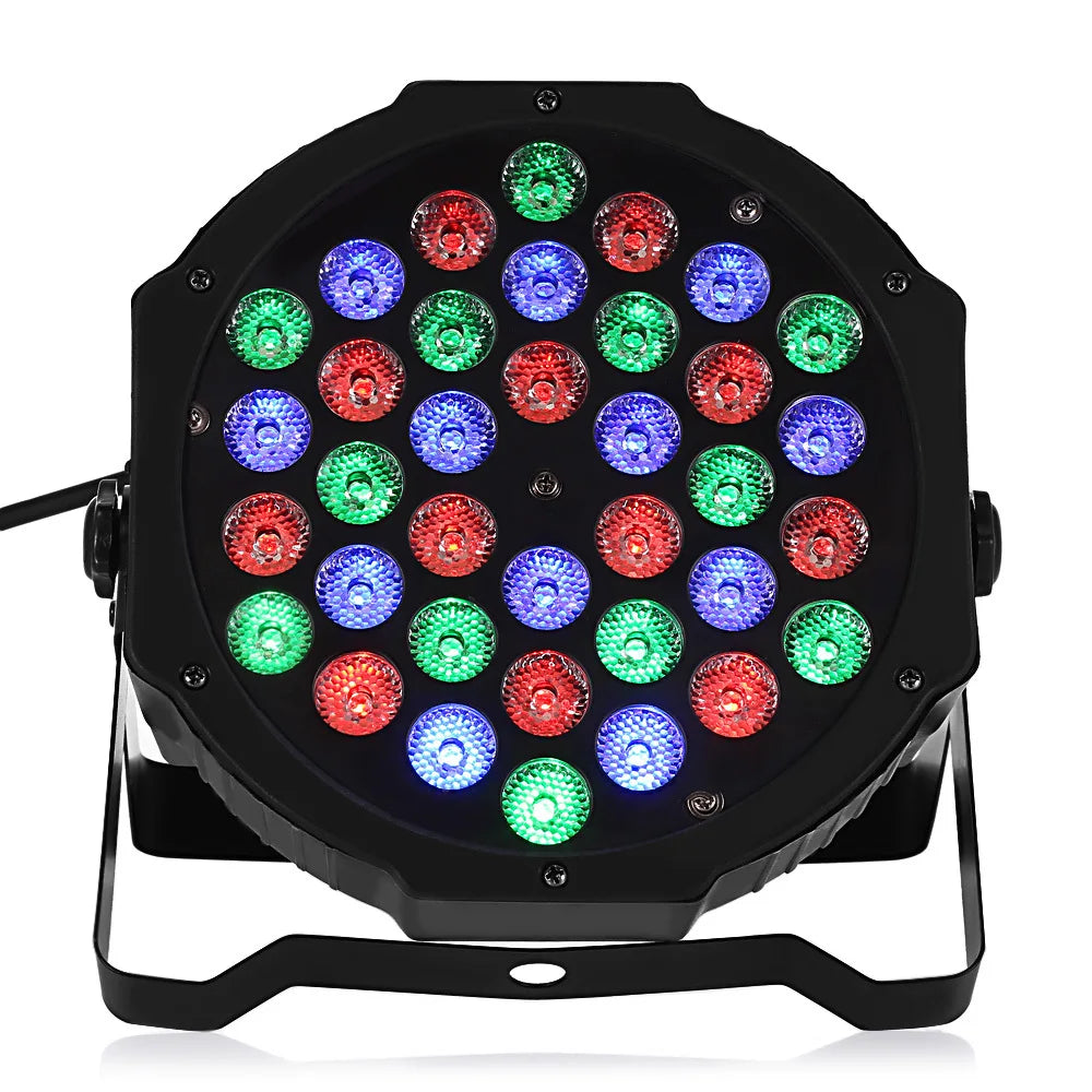 Skanto | 36W RGB LED Scenelys - Profesjonell DMX512 Stemmekontroll Disco Lys for KTV Bar Fest DJ, dekorativ effektprojeksjon