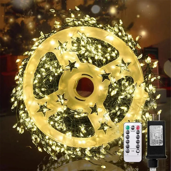 Skanto | LED Fyrverkeri Lysstreng Ignisia | Med Fjernkontroll | 30–75 m | 900–2000 LEDer | IP65 Vanntett | For Jul, Halloween & Fester