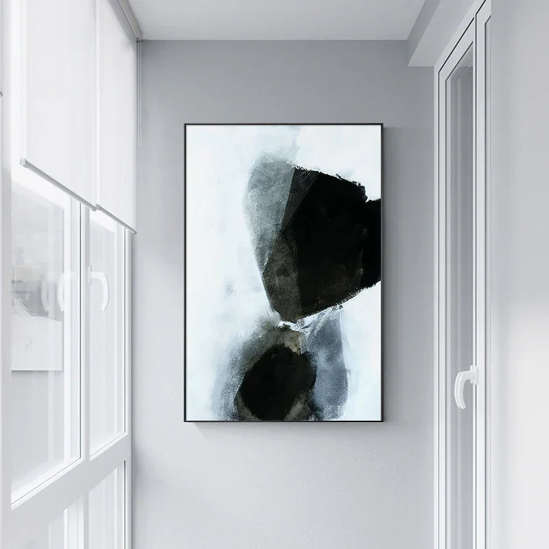 Mørke Stener Abstrakt Veggkunst Fine Art Lerret Utskrifter Nordiske Bilder For Moderne Leilighet Stue Hjemmekontor Dekor | Skanto