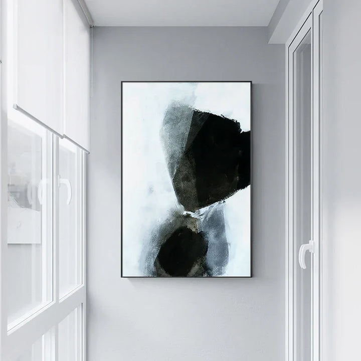 Mørke Stener Abstrakt Veggkunst Fine Art Lerret Utskrifter Nordiske Bilder For Moderne Leilighet Stue Hjemmekontor Dekor | Skanto