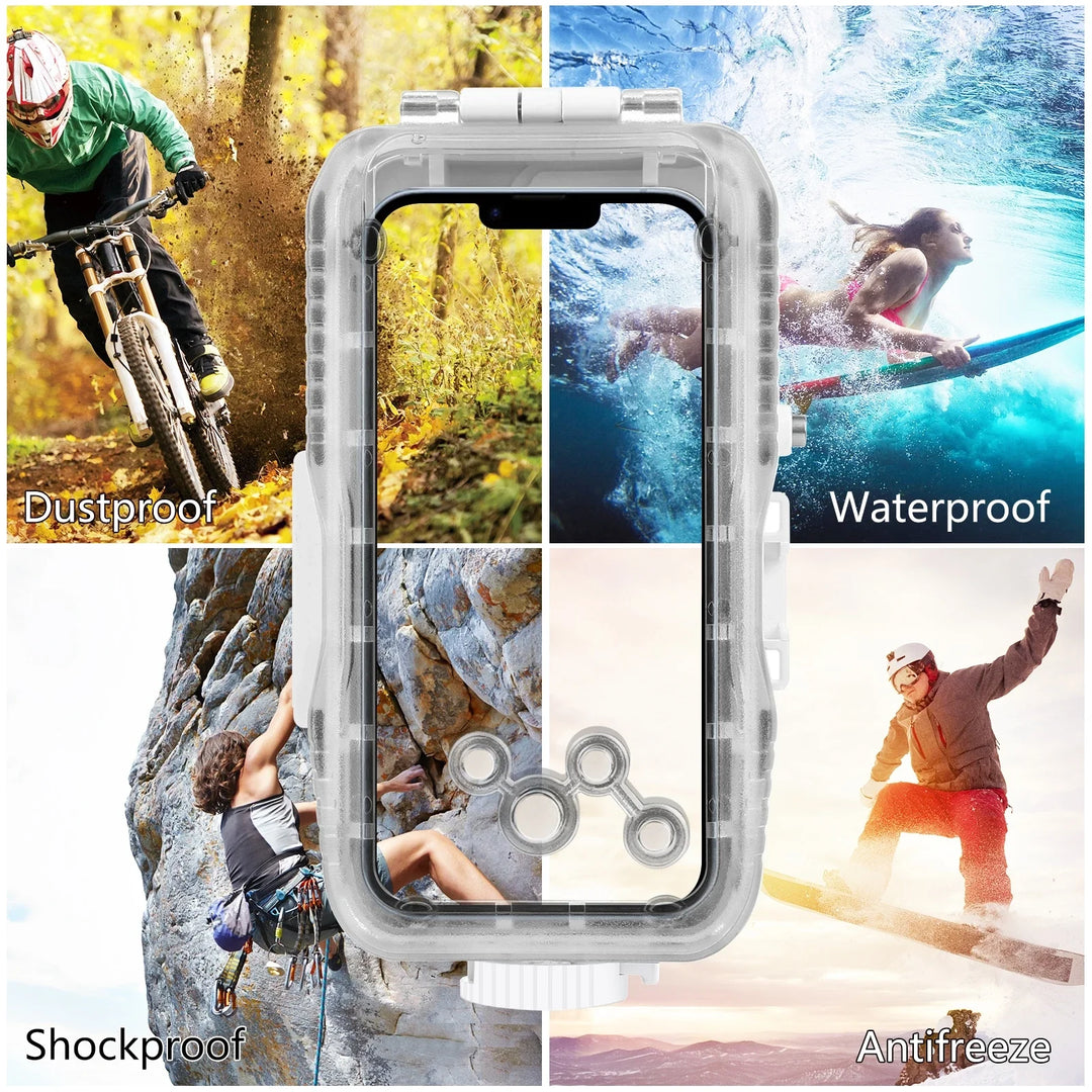 Frendorf | Vanntett Dykkefutteral for iPhone med 40m Dypbeskyttelse & Berøringskontroll – AquaShield