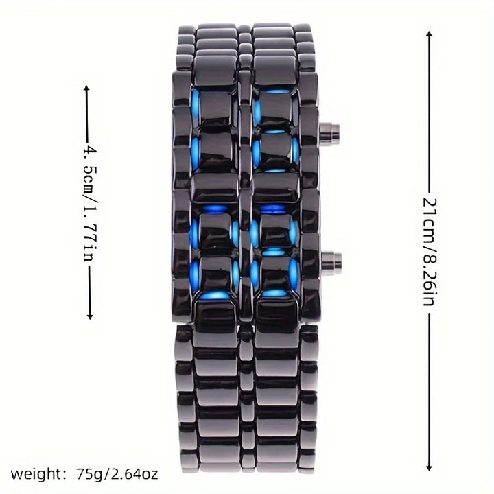 Skanto | LED Lava Digital Unik Flow Klok