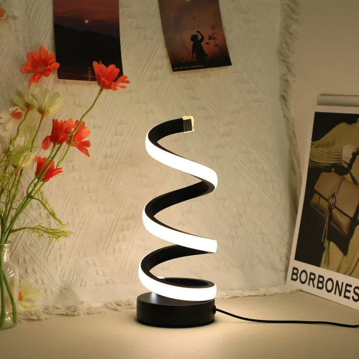 Skanto | Moderne S-formet Skrivebordslampe - FlexiGlow
