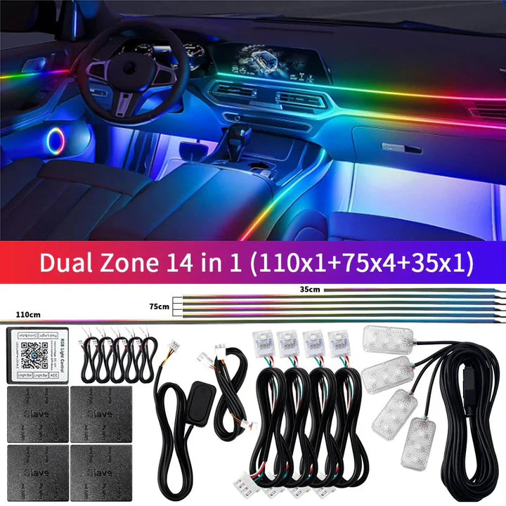 Skanto | Bluetooth RGB Symphony Bil Ambient Light Kit