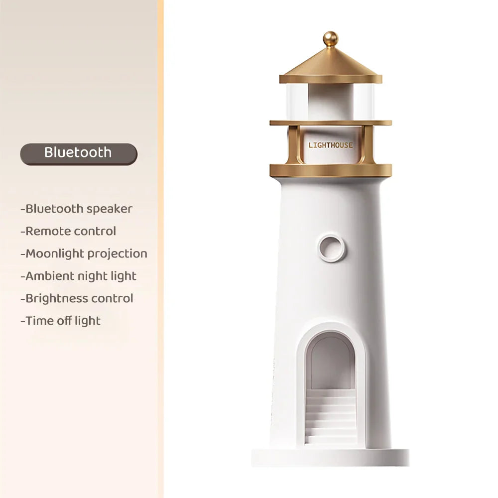 Lighthouse Ambient lys Skantouetooth Musikk Dimmbar Prosjeksjon | Skanto