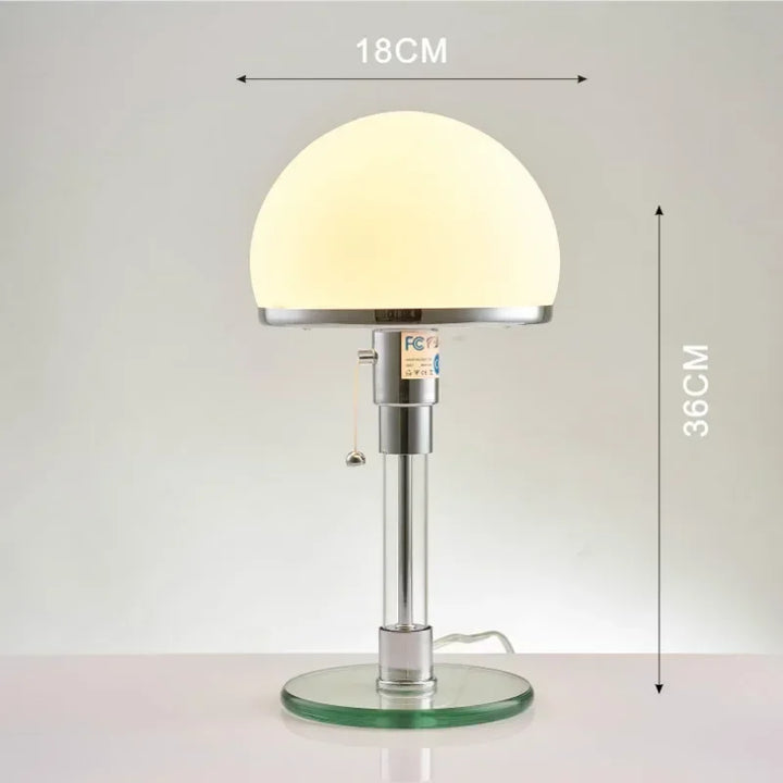 Skanto | Moderne Minimalistisk Glass LED Bordlampe for Hjemmedekorasjon