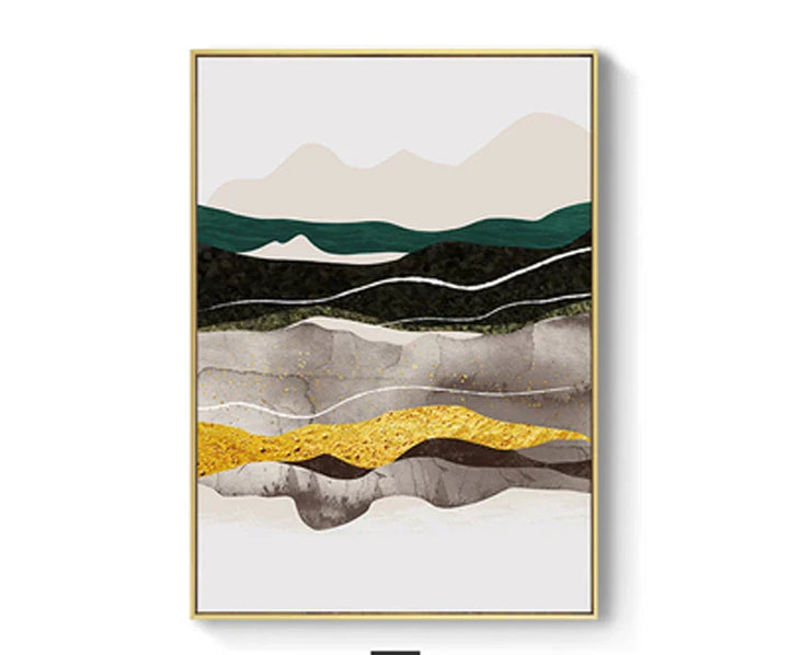 Abstract Mountain Landscape Wall Art Fine Art Canvas Prints Pictures For Modern Apartment Living Room Bedroom Hotel Room Art Decor | Skanto