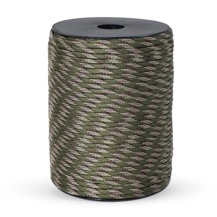 Skanto | 550 Militærstandard Paracord Seil: 100m 4mm Utendørs overlevelsesutstyr for fallskjerm, telt, lanyard, belte - 9-kjerne snor for camping & nødsituasjoner