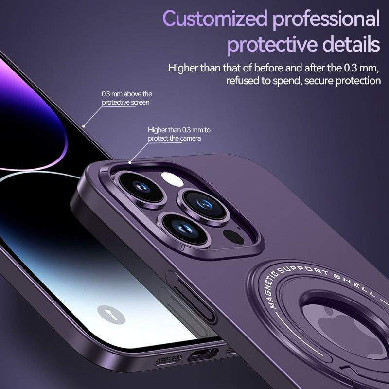 Skanto | MagSafe-kompatibel magnetisk Ring-telefondeksel-stativ
