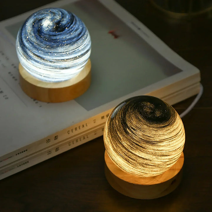 KosmosGlow - 3D Krystallplaneter Nattlampe | Skanto