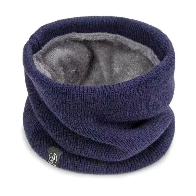 Skanto | ThermoKnit Pro | Varmer strikket skjerf med fleecefôr | Vindbestandig & Pustende | Justerbar multifunksjonell nakkebeskyttelse for kvinner & menn