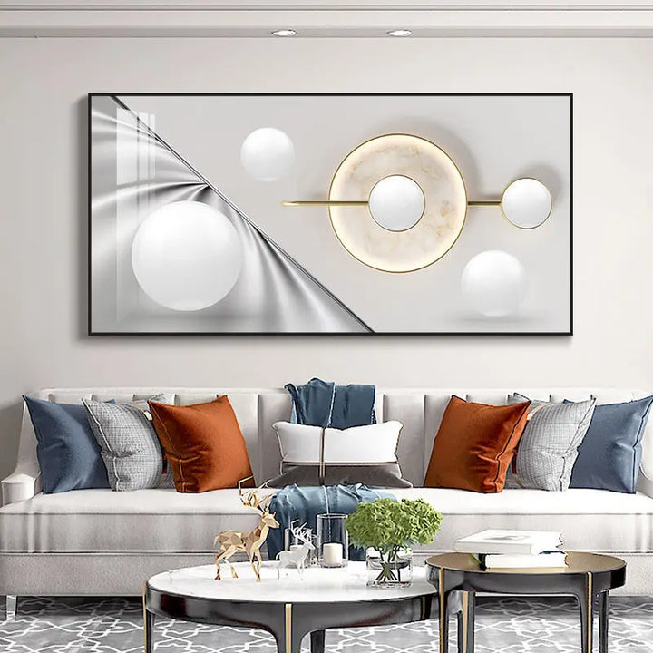 Moderne Estetikk Abstrakt Sol & Måne Veggkunsts Fine Art Lerretsutskrifter Bilder For Luksus Loft Stue Spisestue Livsstil Kunst Dekor | Skanto