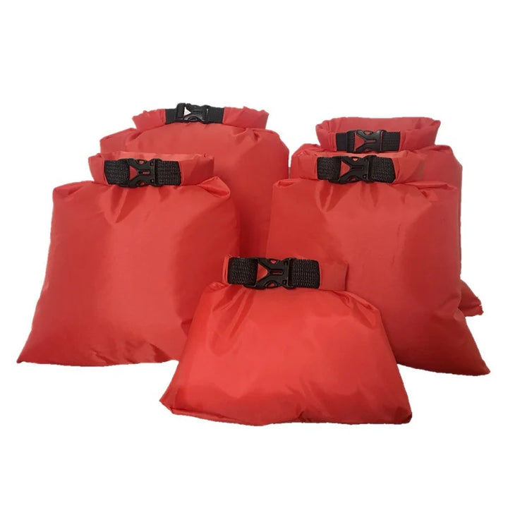 Skanto | Dry Bag Set Sealon | Vanntett & Sandfri | 5-delt sett (1,5L–6L) | For reise, strand & utendørs