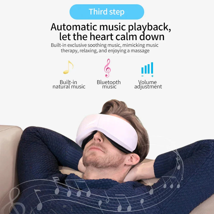 Skanto | Bluetooth Musikk Hot Compress Øyemassør