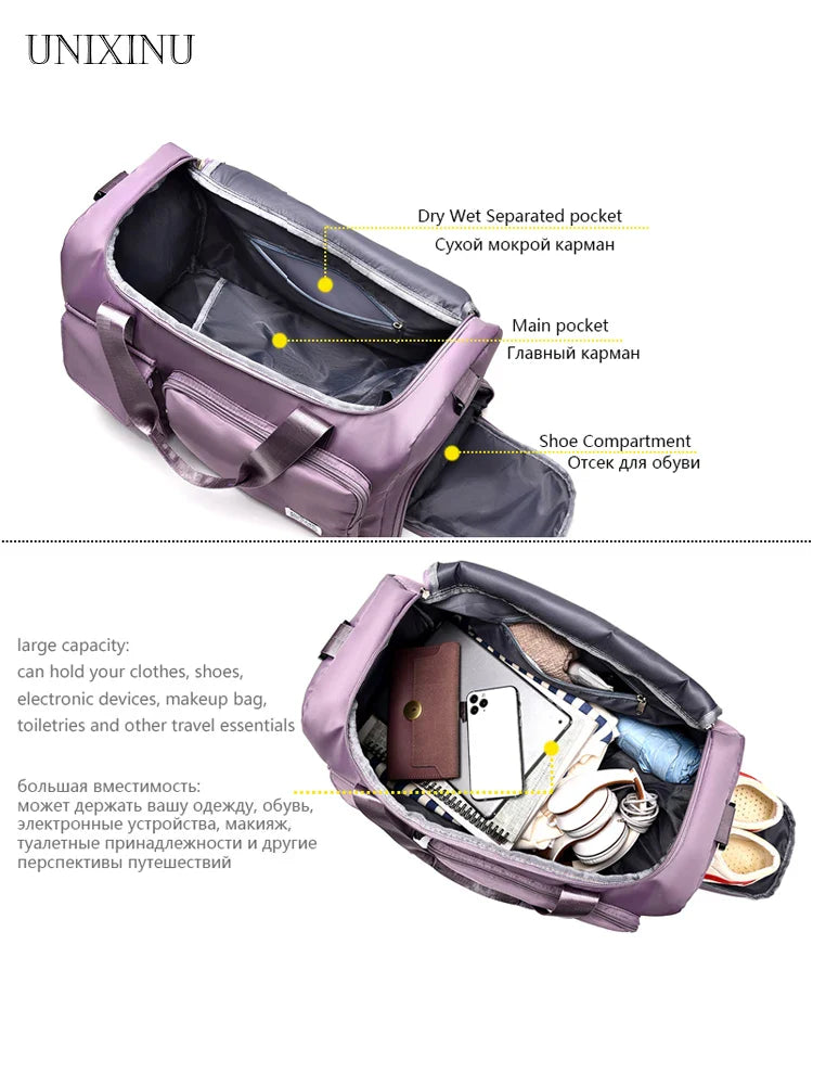 Skanto | Reisesekk Veyora WeekAir | 35 L kapasitet | Med skoavdeling & fuktig/tørr separasjon | For flyreiser, sport & helgeturer