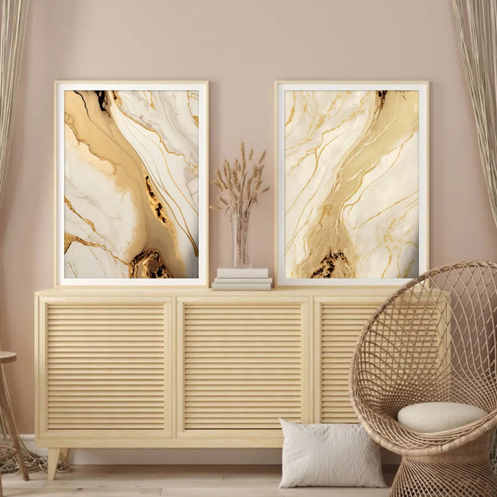 Moderne Abstrakt Svart Beige Gull Flytende Marmor Print Veggkunst Fine Art L canvas Utskrifter Bilder For Stue Soverom Kunst Dekor | Skanto