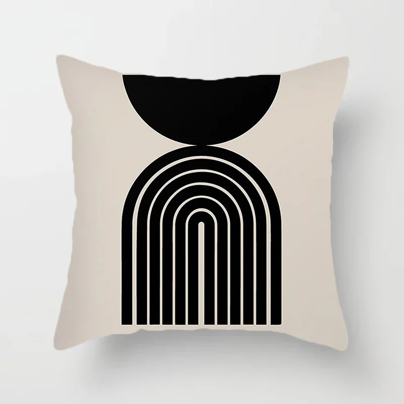 Moderne Kunst Abstrakt Mønster Dekorative Putekopper Kreativ Linje Sofa Stol Putetrekk Kaste Putekasse Hjem Kontor Dekor | Skanto