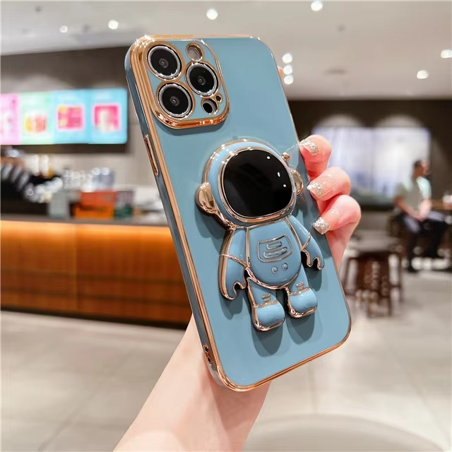 Skanto | Astronaut Kickstand Myk Etui for Ulike iPhone Modeller