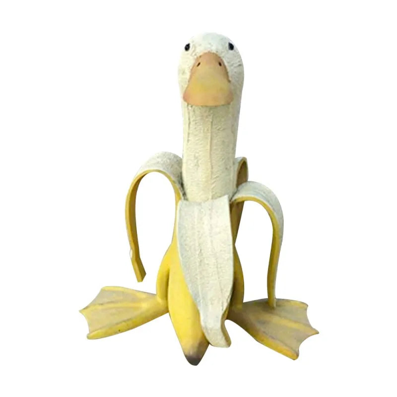 BananaDuck Dekorfigur – Lekne Harpiksdekorasjon for Innendørs eller Utendørs | Skanto