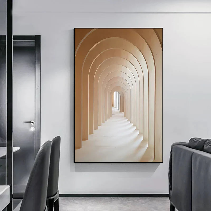 Minimalist Abstrakt Arkitektonisk Veggkunst Fin Kunst Lærtrykk Plakater Bilder For Moderne Leilighet Stue Hjemme Kontor Dekor | Skanto