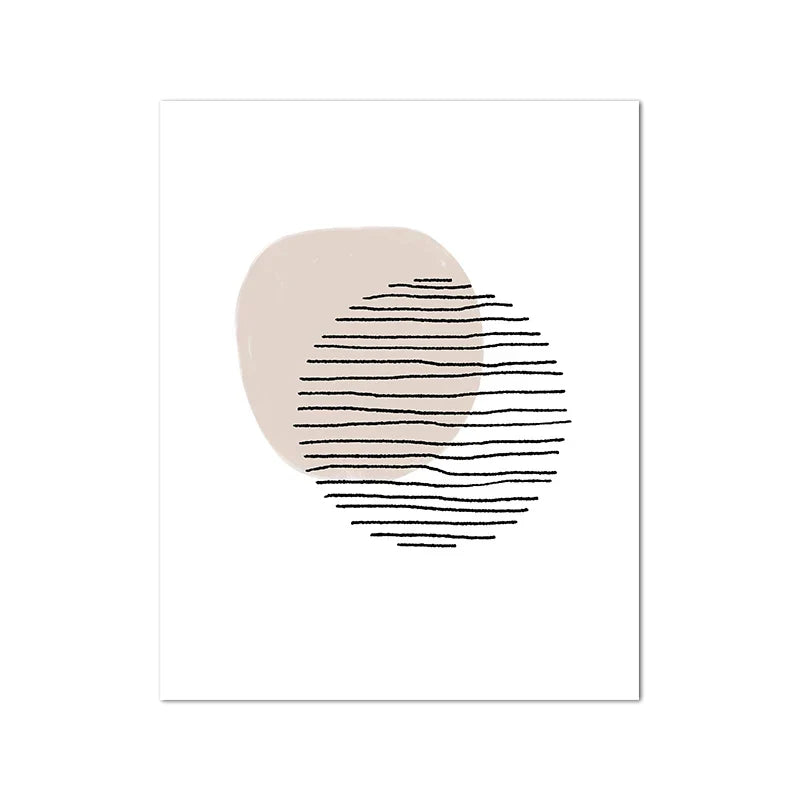 Sporter av beige abstrakt linjekunst veggkunst fine art lerret utskrifter minimalistiske bilder for moderne leilighet stue kunst for moderne interiører | Skanto