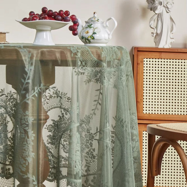 Skanto | Gjennomsiktig Kantblonde Rund Blomstertablett