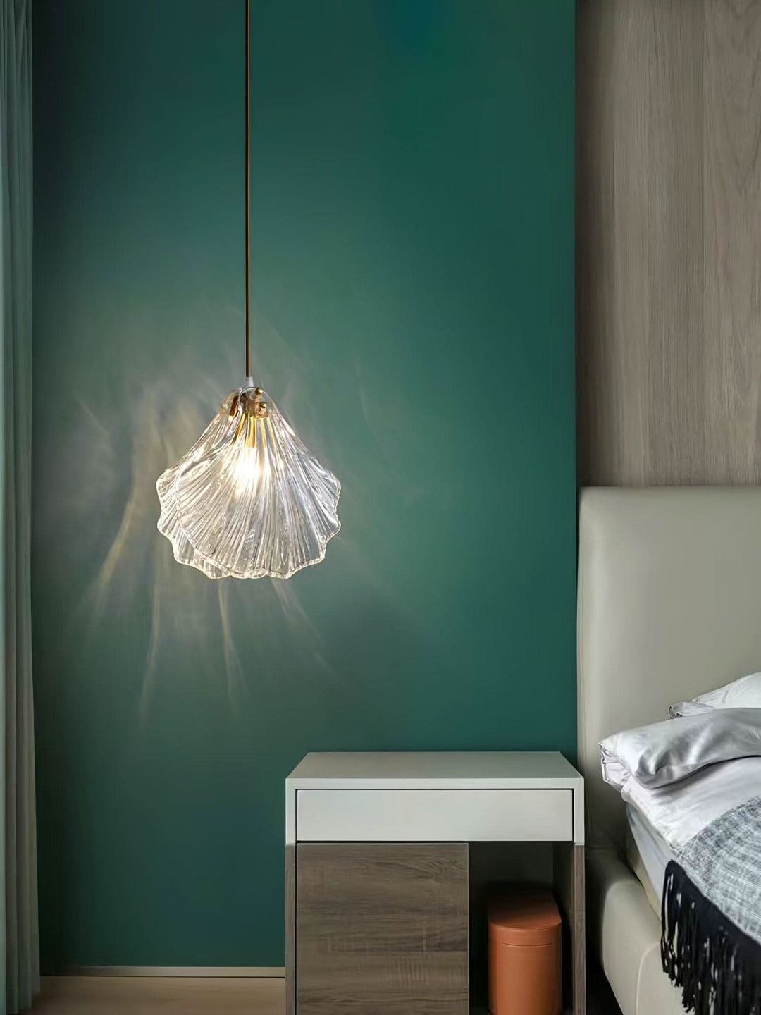 Skanto | Mini Shell Pendant Light – Glass Coastal Design
