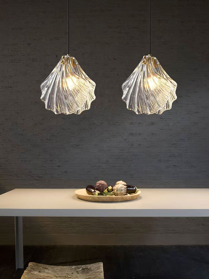 Skanto | Mini Shell Pendant Light – Glass Coastal Design