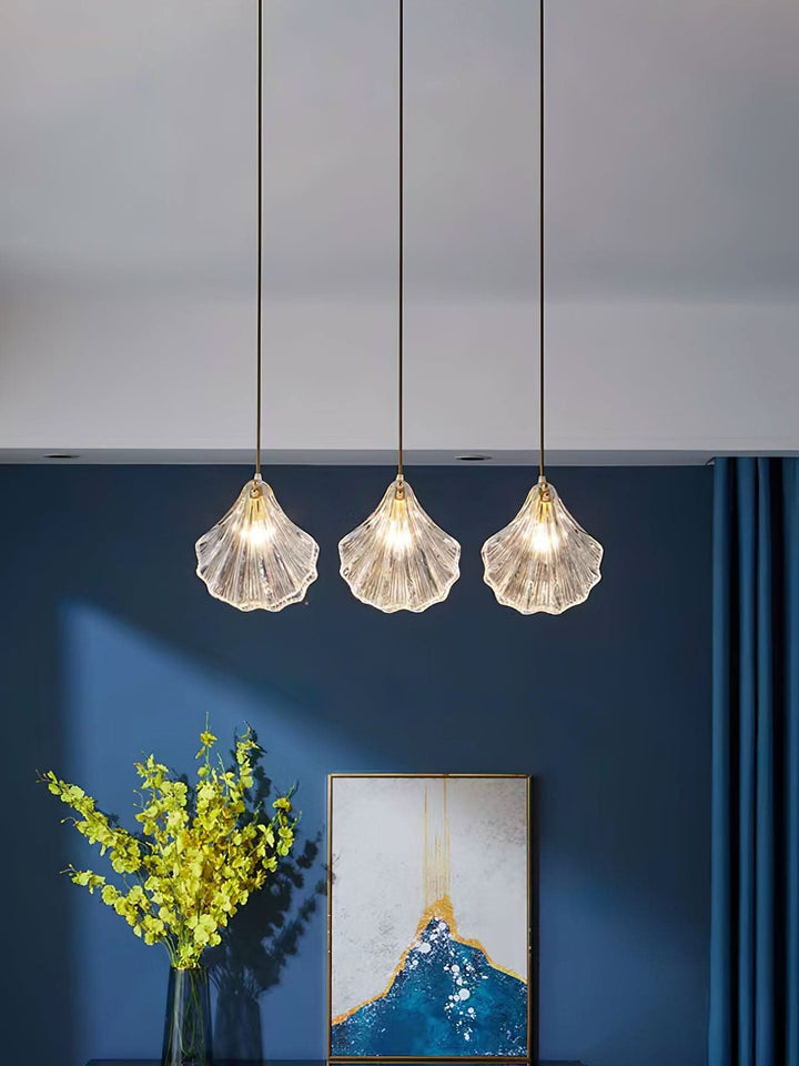 Skanto | Mini Shell Pendant Light – Glass Coastal Design