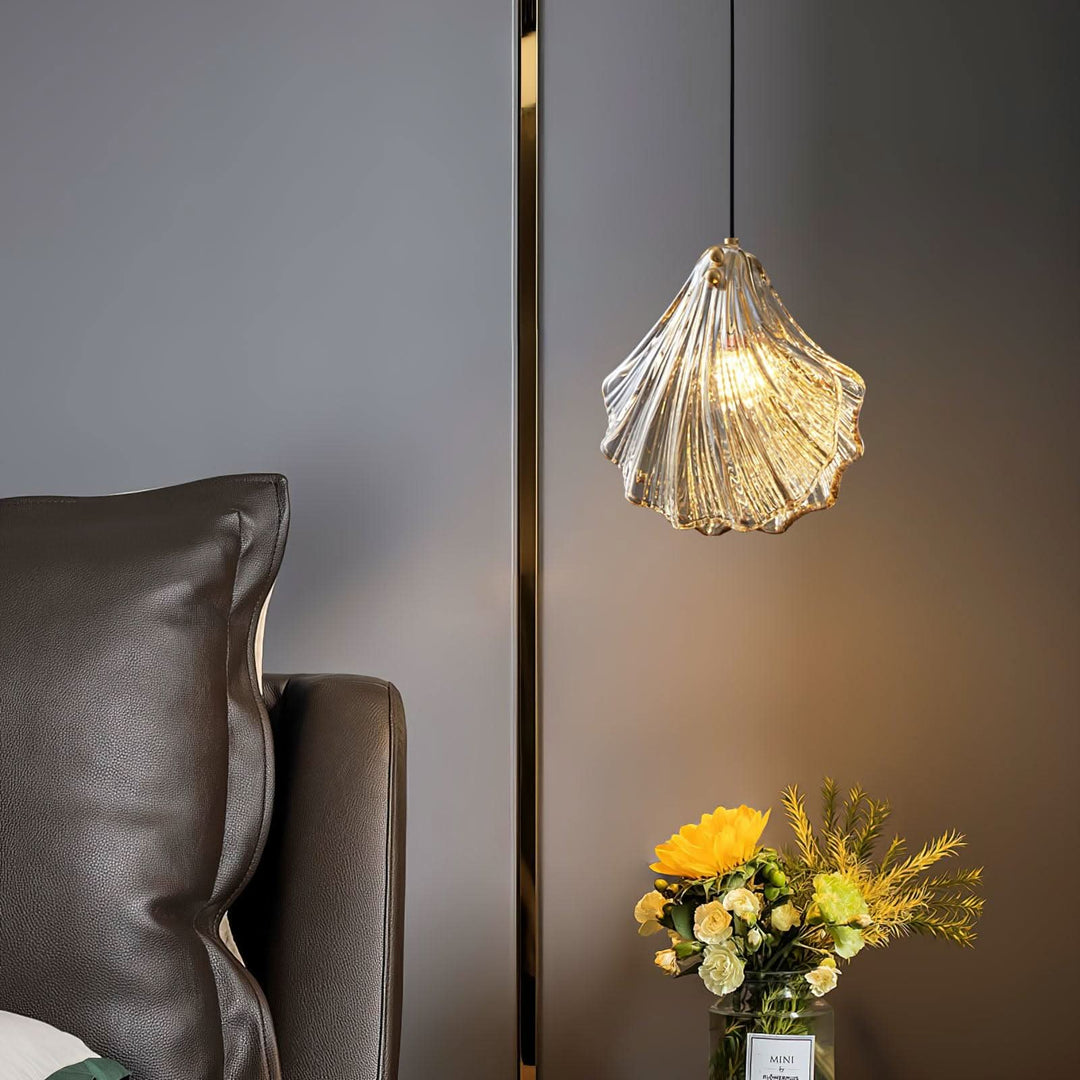 Skanto | Mini Shell Pendant Light – Glass Coastal Design