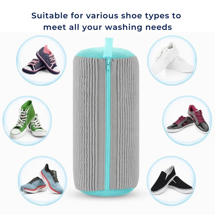 ShoeGuard | Sko Vaskemaskin Pose – Beskyttende Polstring – Mesh Stoff – Treningspleie Skanto