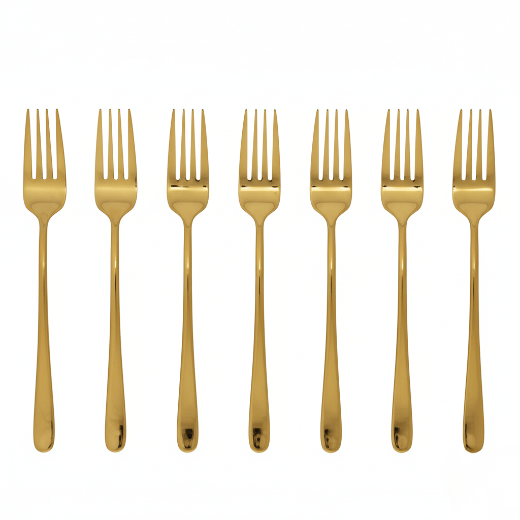 Skanto | Noble middagsgaffel med robust, blank overflate