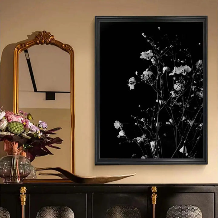 Moderne Livsstil Floral Veggkunst Minimalistisk Svart Hvit Plakat Fin Kunst Lerretstrykk Bilder For Stue Dekor | Skanto