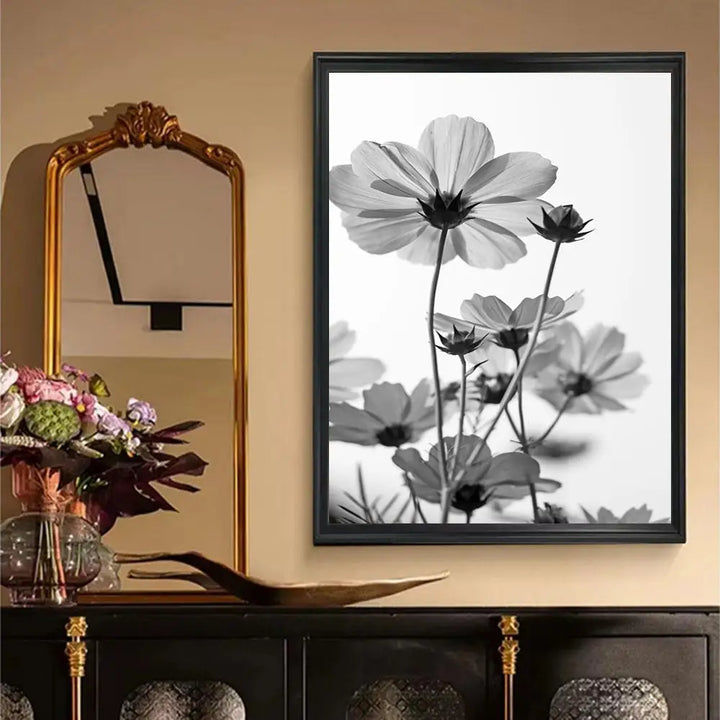 Moderne Livsstil Floral Veggkunst Minimalistisk Svart Hvit Plakat Fin Kunst Lerretstrykk Bilder For Stue Dekor | Skanto