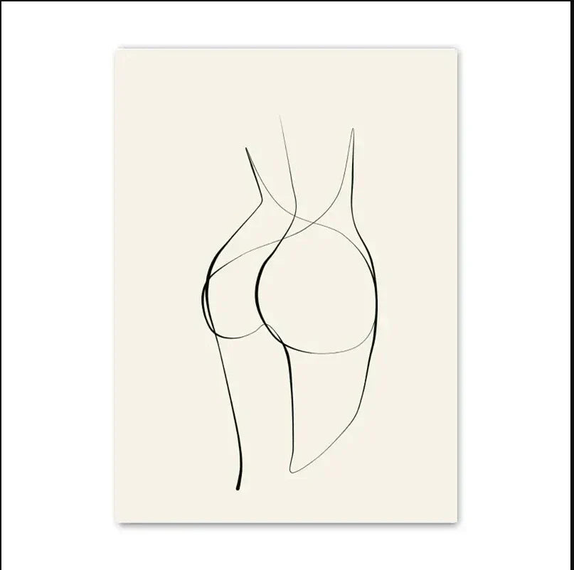 Enkel livsstil Naturlig Minimalistisk vegkunst Fine kunstlerlerduker Galleri veggbilder For moderne stue Skandinavisk interiør | Skanto