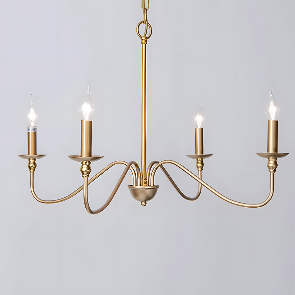 Svart Lysestake Chandelier – Taklampe for Stue & Spiserom | Skanto